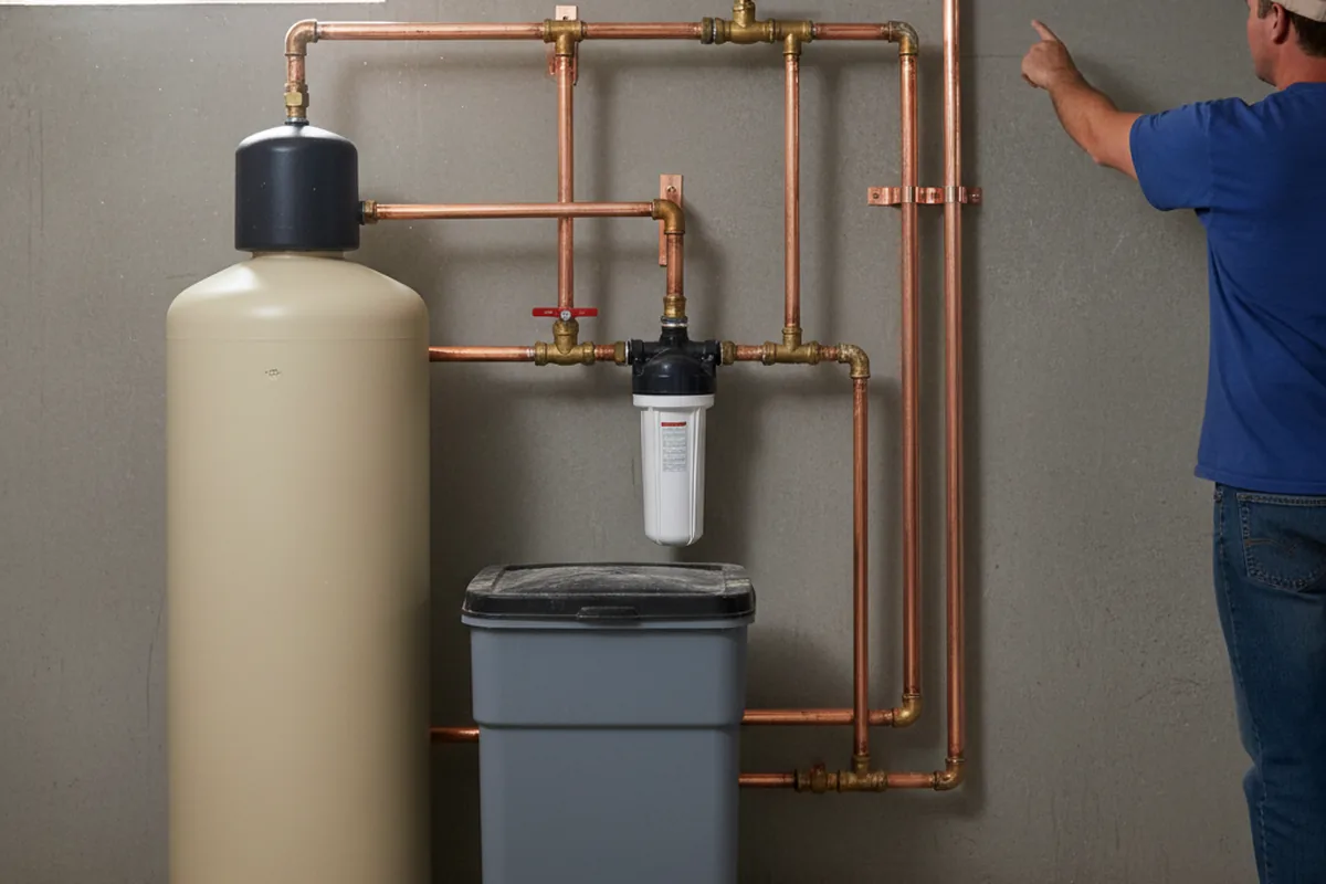 Whole-house water treatment system installed in New Eagle